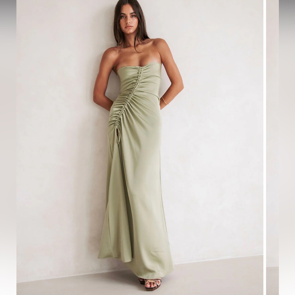 Sabo Skirt Sage Strapless Dress